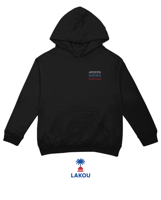 AYISYEN. HAÏTIEN. HAITIAN. – Embroidered Lakou Hoodie